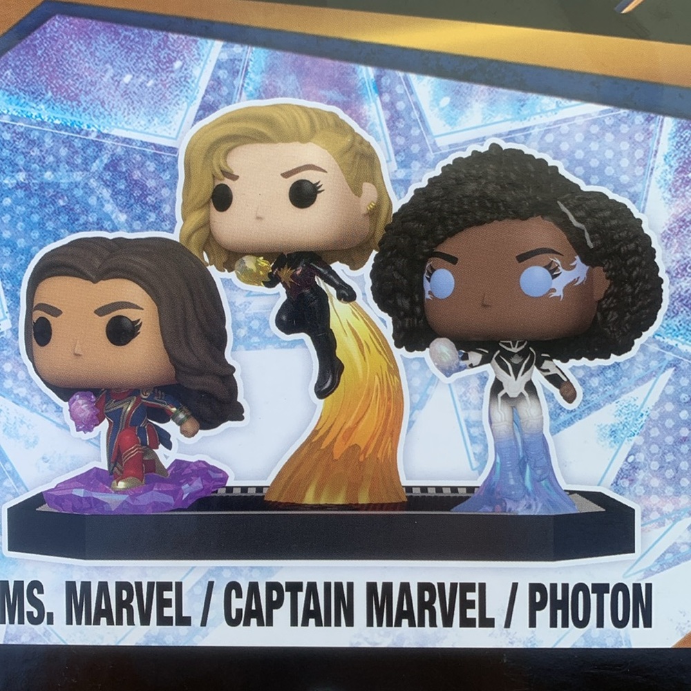 Funko The Marvels Ms. Marvel Captain Marvel Photon trio
